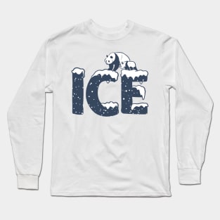 Ice baby halloween panda Long Sleeve T-Shirt